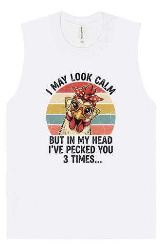 Pecked You in My Head Muscle Tank