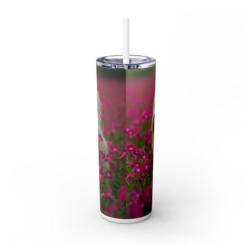 Skinny Tumbler with Straw – 20 oz Stainless Steel Cup