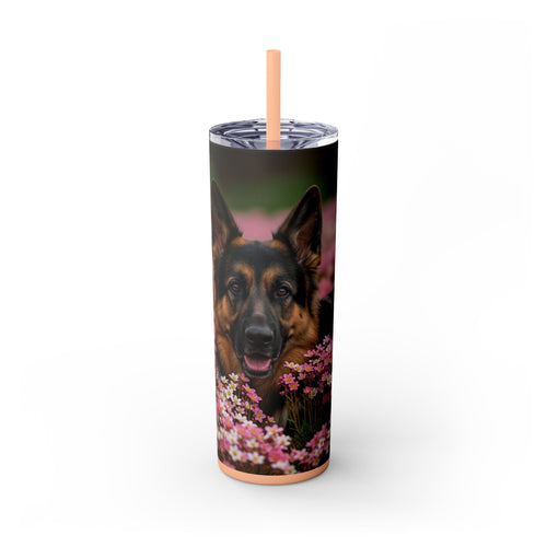 Skinny Tumbler with Straw – 20 oz Stainless Steel Cup