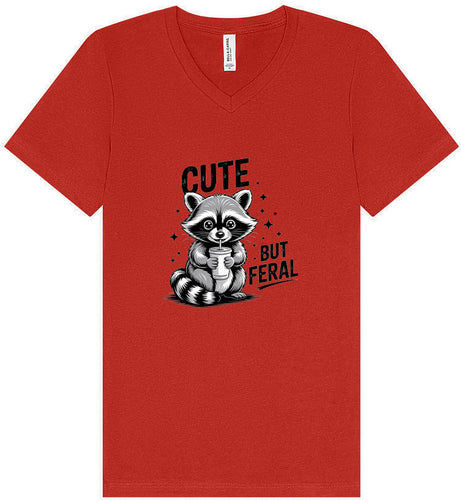Cute but Feral Unisex V-Neck Shirt