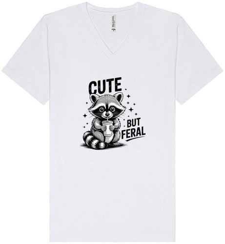 Cute but Feral Unisex V-Neck Shirt