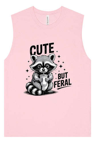 Cute but Feral Muscle Tank
