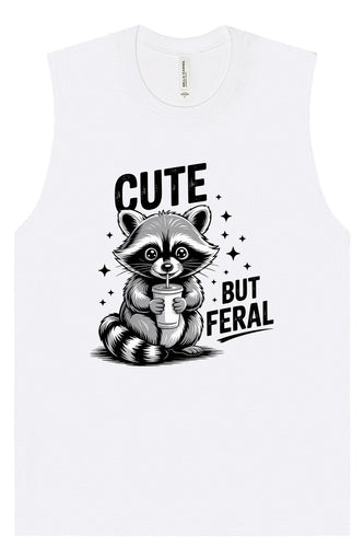 Cute but Feral Muscle Tank