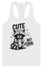 Cute but Feral Women's Racerback Tank