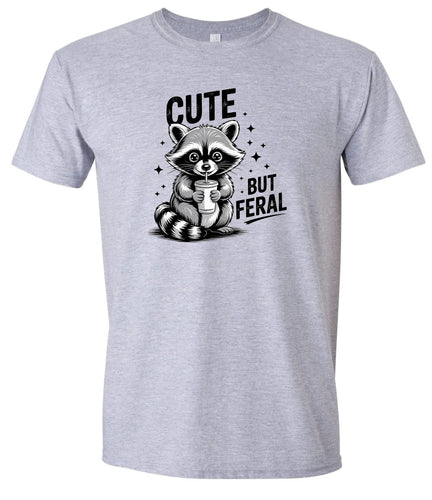 Cute but Feral Adult Gildan Soft Shirt