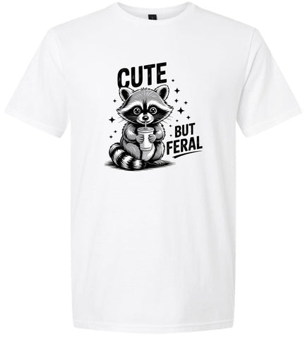 Cute but Feral Adult Gildan Soft Shirt