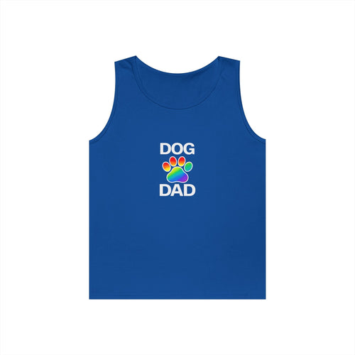 Pride Dog Dad Unisex Heavy Cotton Tank Top (9 Colors)
