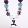 Mermaid Flamingo Acrylic Beaded Dog Necklace (3 colors)