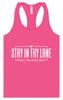 Stay in Thy Lane Women's Racerback Tank