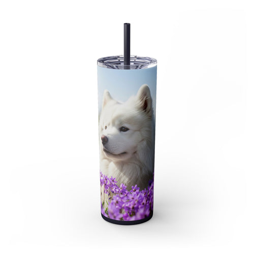 Skinny Tumbler with Straw – 20 oz Stainless Steel Cup