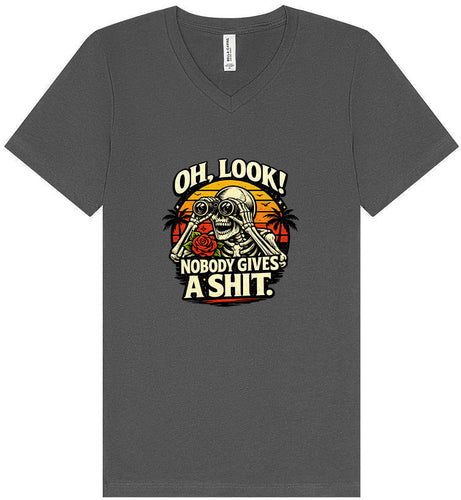 Oh Look! Nobody Gives a Shit! Unisex V-Neck Shirt
