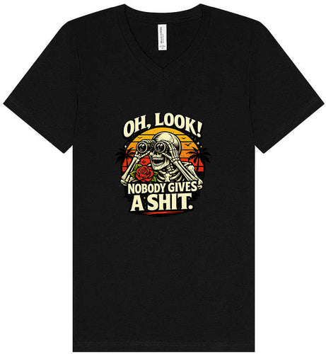 Oh Look! Nobody Gives a Shit! Unisex V-Neck Shirt