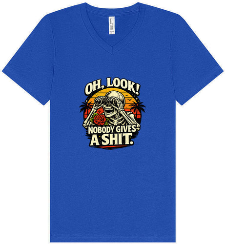 Oh Look! Nobody Gives a Shit! Unisex V-Neck Shirt