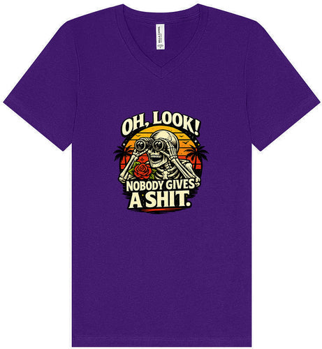 Oh Look! Nobody Gives a Shit! Unisex V-Neck Shirt