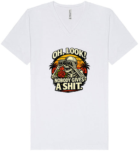 Oh Look! Nobody Gives a Shit! Unisex V-Neck Shirt