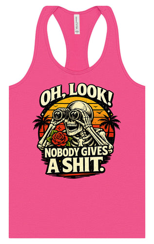 Oh Look! Nobody Gives a Shit! Women's Racerback Tank