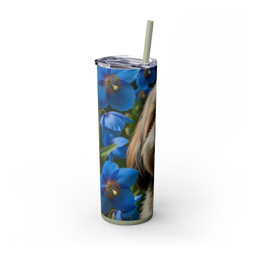 Skinny Tumbler with Straw – 20 oz Stainless Steel Cup