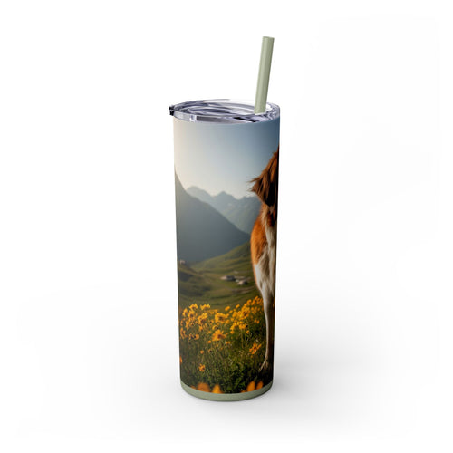 Skinny Tumbler with Straw – 20 oz Stainless Steel Cup