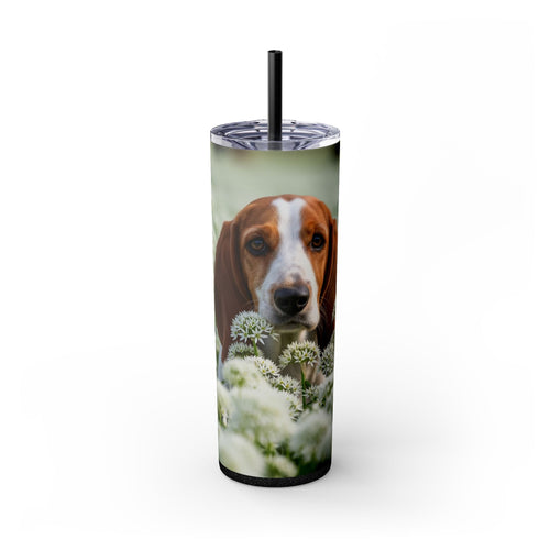 Skinny Tumbler with Straw – 20 oz Stainless Steel Cup
