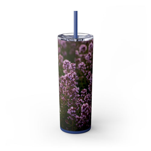 Skinny Tumbler with Straw – 20 oz Stainless Steel Cup