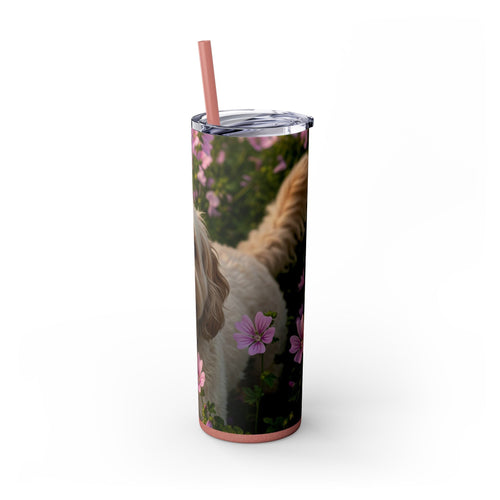 Skinny Tumbler with Straw – 20 oz Stainless Steel Cup