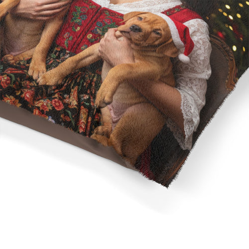 Holiday Fireplace Cozy Pet Bed