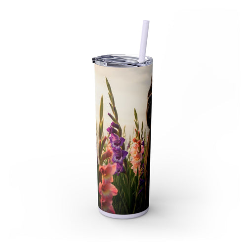 Skinny Tumbler with Straw – 20 oz Stainless Steel Cup