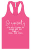 Apparently I'm Not Allowed... Women's Racerback Tank
