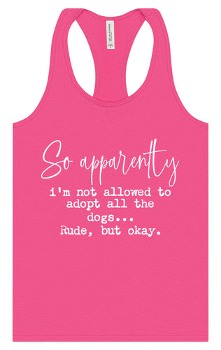 Apparently I'm Not Allowed... Women's Racerback Tank