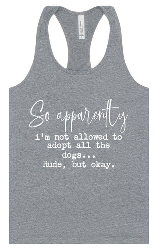 Apparently I'm Not Allowed... Women's Racerback Tank