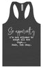 Apparently I'm Not Allowed... Women's Racerback Tank