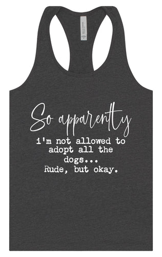 Apparently I'm Not Allowed... Women's Racerback Tank