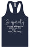 Apparently I'm Not Allowed... Women's Racerback Tank