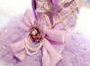 Fairy Princess Dog Dress – Luxury Tutu Pet Wedding Gown Purple