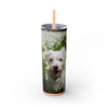 Skinny Tumbler with Straw – 20 oz Stainless Steel Cup