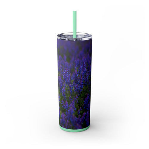 Skinny Tumbler with Straw – 20 oz Stainless Steel Cup