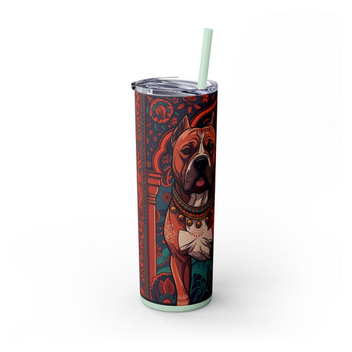 Skinny Tumbler with Straw – 20 oz Stainless Steel Cup