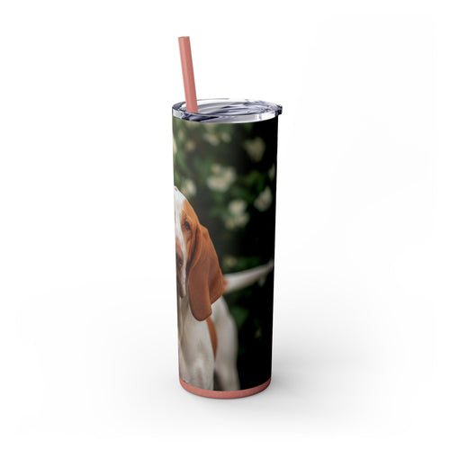 Skinny Tumbler with Straw – 20 oz Stainless Steel Cup