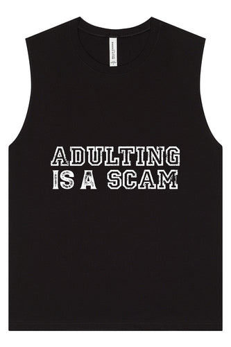 Adulting is a Scam Muscle Tank