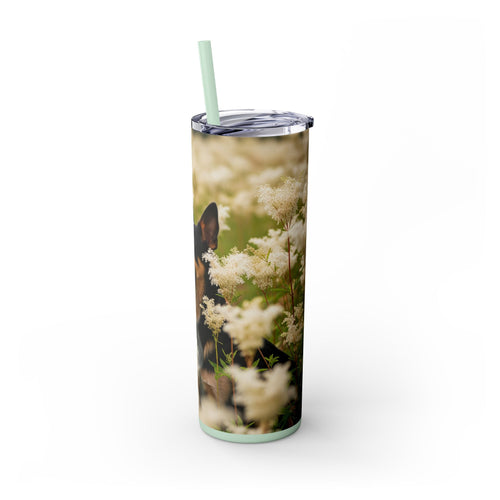 Skinny Tumbler with Straw – 20 oz Stainless Steel Cup