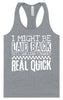 I Might Be Laid Back... Women's Racerback Tank