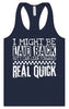 I Might Be Laid Back... Women's Racerback Tank