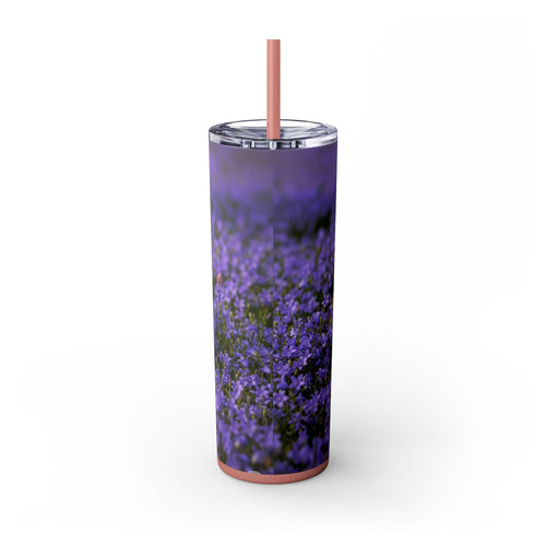 Skinny Tumbler with Straw – 20 oz Stainless Steel Cup