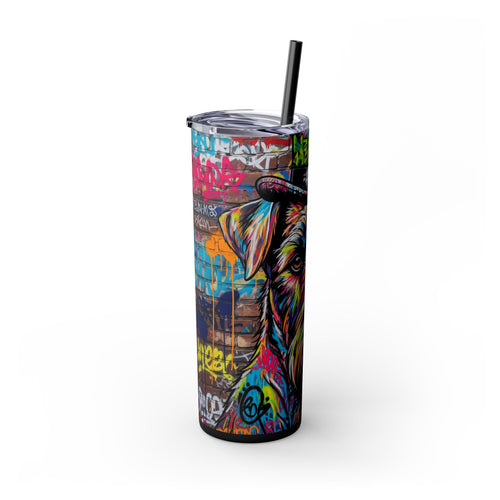 Skinny Tumbler with Straw – 20 oz Stainless Steel Cup
