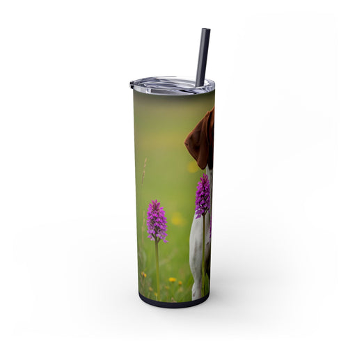 Skinny Tumbler with Straw – 20 oz Stainless Steel Cup