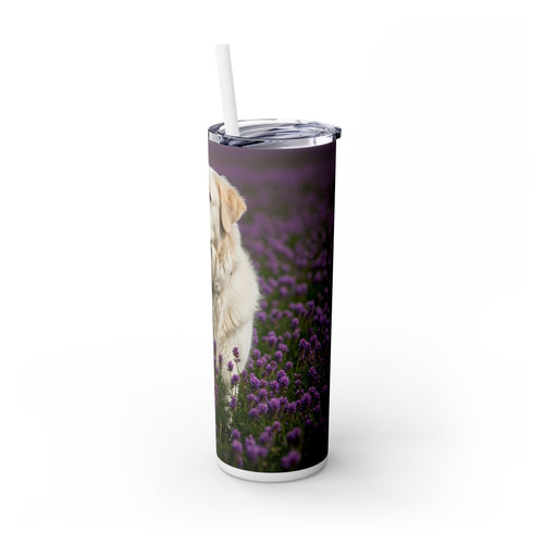 Skinny Tumbler with Straw – 20 oz Stainless Steel Cup