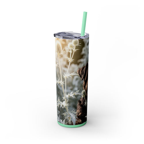 Skinny Tumbler with Straw – 20 oz Stainless Steel Cup