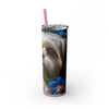 Skinny Tumbler with Straw – 20 oz Stainless Steel Cup