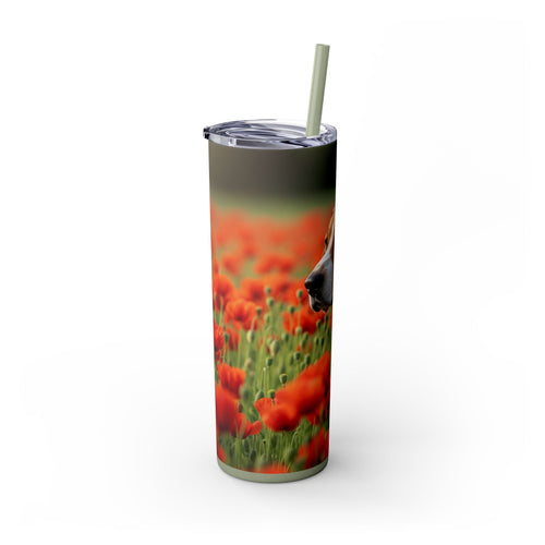 Skinny Tumbler with Straw – 20 oz Stainless Steel Cup
