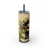 Skinny Tumbler with Straw – 20 oz Stainless Steel Cup